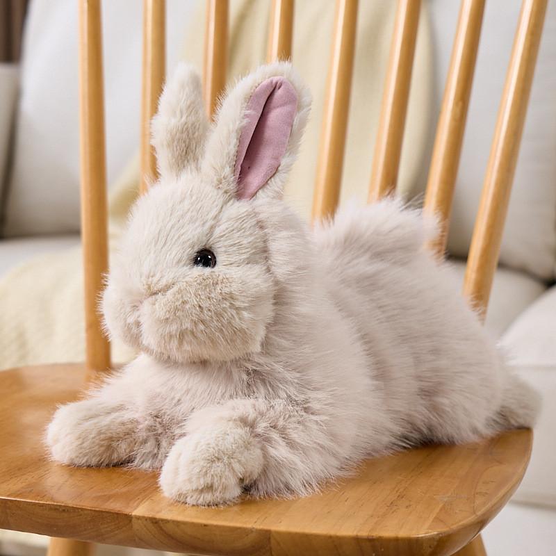 Bambola Coniglio di Peluche con Imbottitura in Cotone PP per Bambini e Regali