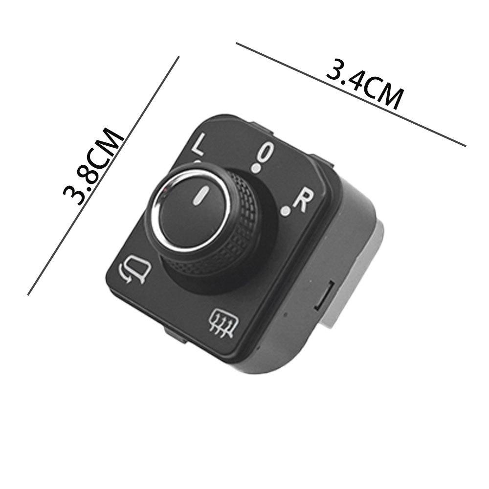 3G0959565C Rearview Mirror Adjustment Knob for 2016-2018 Volkswagen Passat. Neutral