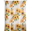 Sunflowers Vintage Newspaper Curtain For Living Room Transparent Tulle Curtains Window Sheer For The Bedroom Accessories Decor