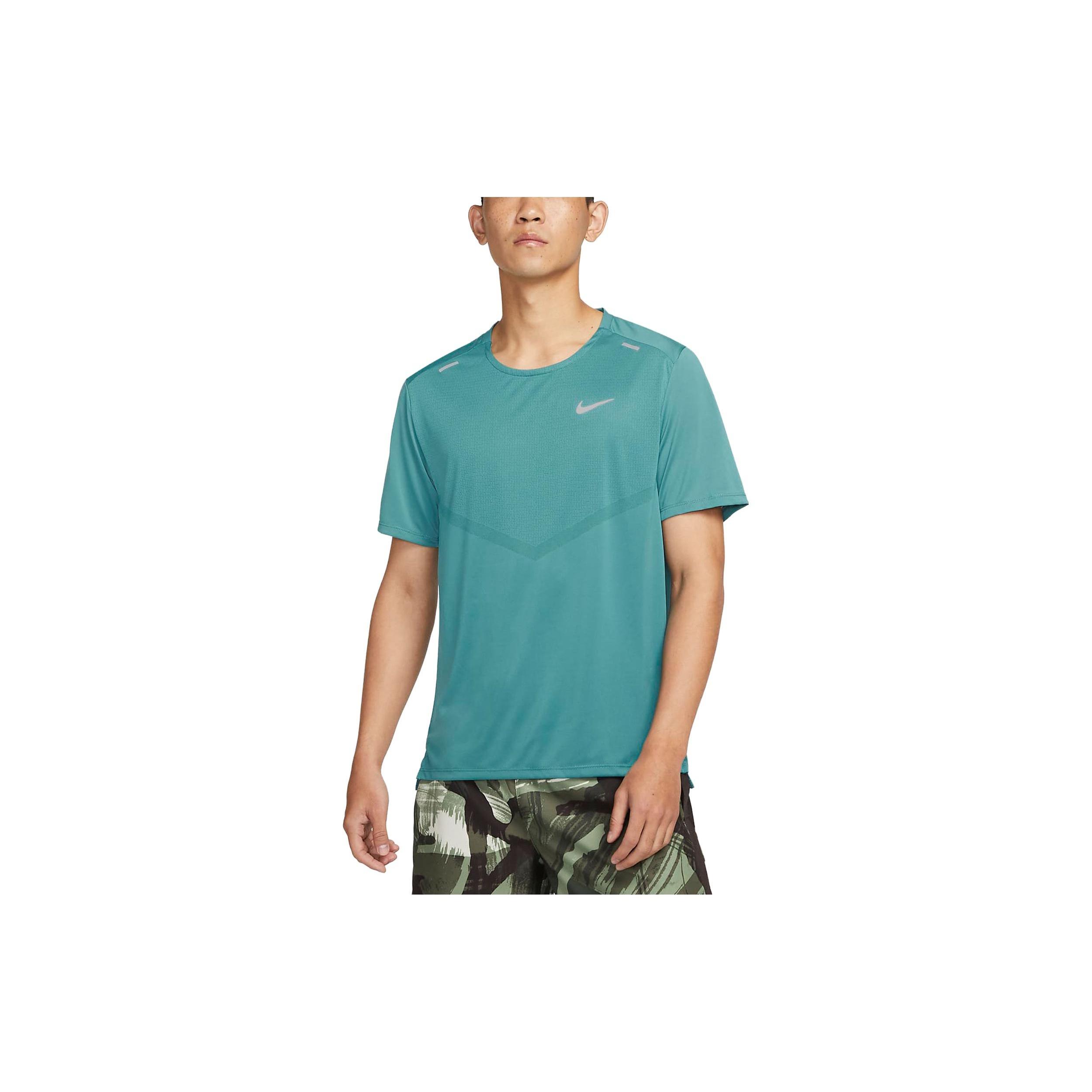 Nike Dri-FIT Rise 365 Short Sleeve Running Top  Green  Men s CZ9185-379 S
