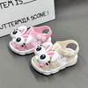Girls' sandals for summer, non-slip soft-soled toddler shoes for little girls and babies, closed-toe walking shoes