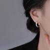 2024 New High-End Irregular Hoop Stud Earrings - 925 Sterling Silver for Women