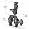 R094 Multi-functional Super Clamp   Mount Clamp Dual 360 degrees  Rotatable  head Aluminum Alloy with 1Celsius4 Inch Screw 3Celsius8 Inch Thread