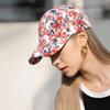 Personality Flower Print Baseball Cap Adjustable Lightweight Sun Cap Breathable Sun Protection Duck Tongue Hat For Men Women