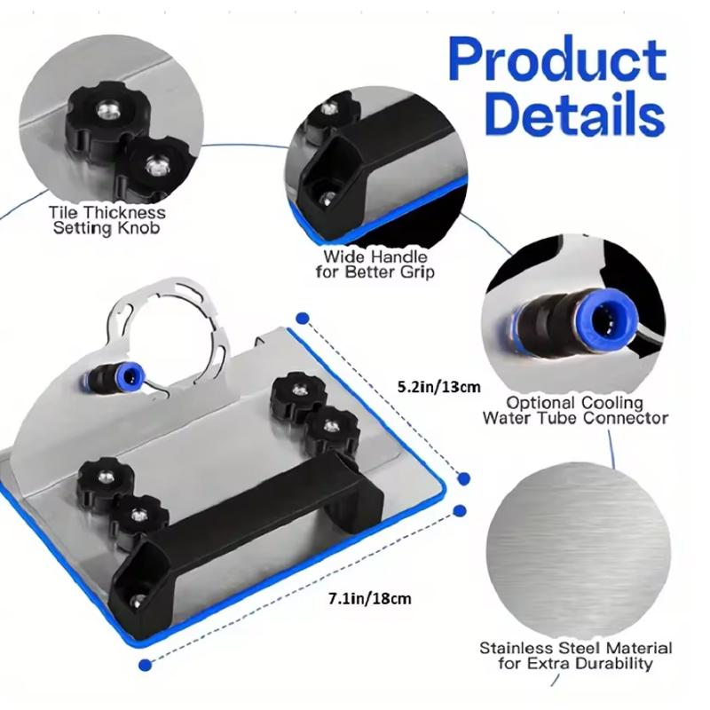Stainless steel glass Cutter - Durable tile edge smooth, 45 degree chamfer tool for most Model 100 machines