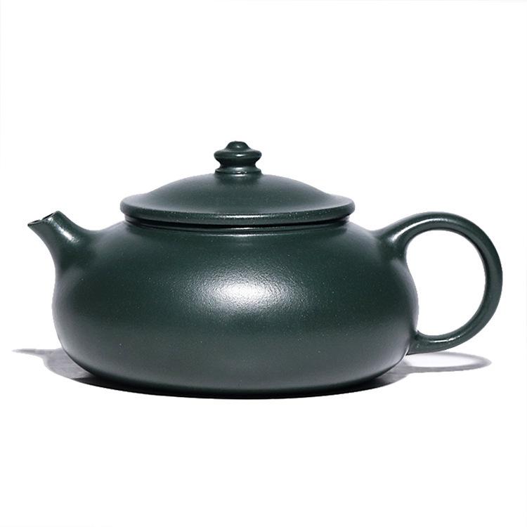 

180 мл креативные чайники из фиолетовой глины Исин, чайник ручной работы из необработанной руды, зеленый глиняный чайник для заваривания чая, чайный сервиз Zisha, принадлежности для коллекции