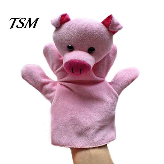 Hand Puppet Toy Animal Super Soft Tear-Resistant Flannel Stuffed Storytelling Preschool Role Play for Home Plush