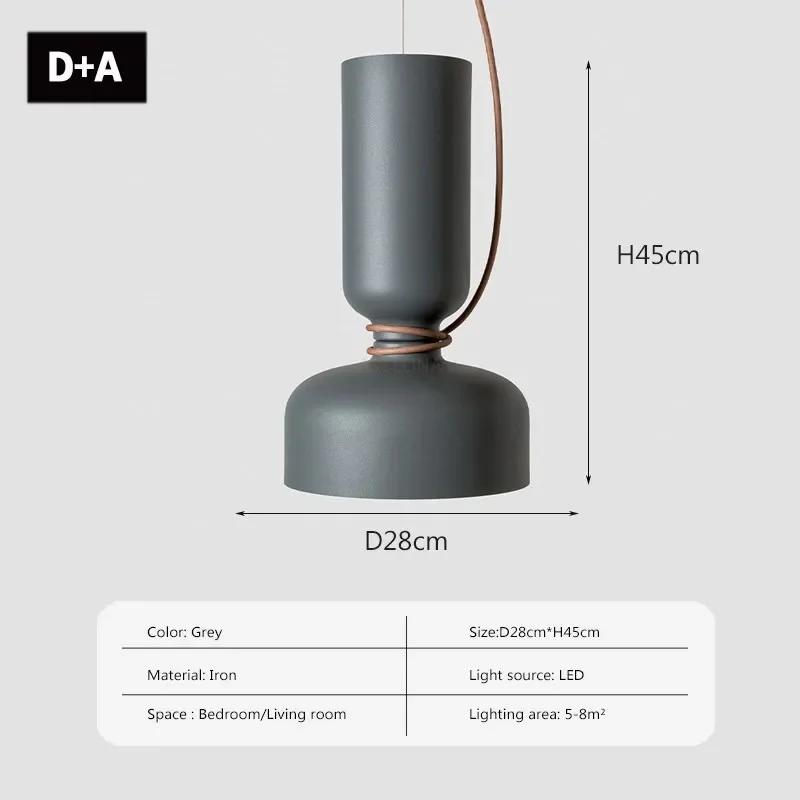 Nordic Modern Restaurant Pendant Light Iron Black White Retro Bar Bedroom Living Room Pendent Lamp Decoration Lighting Fixtures