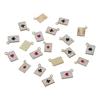Gold Enamel Pendants Heart Shape Block Poker Card Charms  DIY Jewelry Making