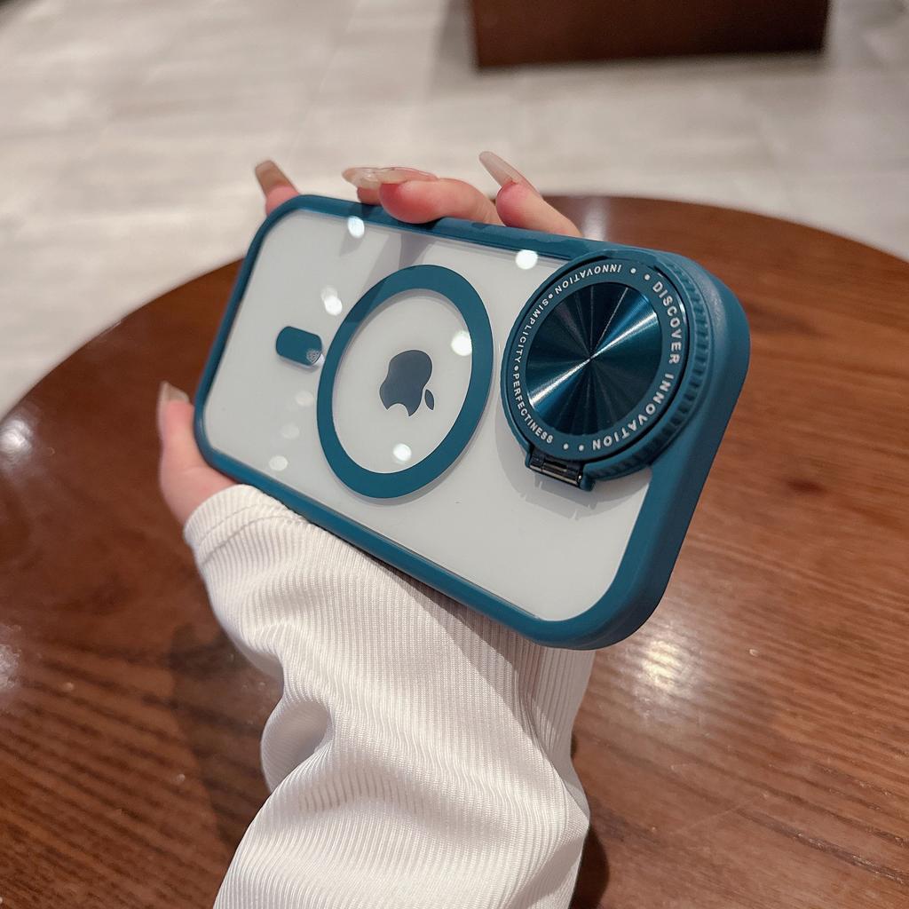 IPhone15Pro Objektivhalterung mit Schminkspiegel 13Max Magnetische Hülle Sturzsichere Schutzhülle