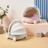 Durable Cradle Shape Box Featuring Flipping Cover for Organizing Toy Stationery and Trinkets on Desktop Front