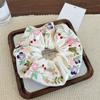 French Style Floral Scrunchies Satin Hair Ropes Temperament Embroidery Hair Scrunchies  Daily