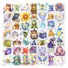 50 Magic Animal Daily Graffiti Stickers Cartoon Watercolor Waterproof Hand Account Decorative Stickers