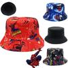European And American Spider-man Cartoon Printed Cotton Fisherman Hat Sun Hat