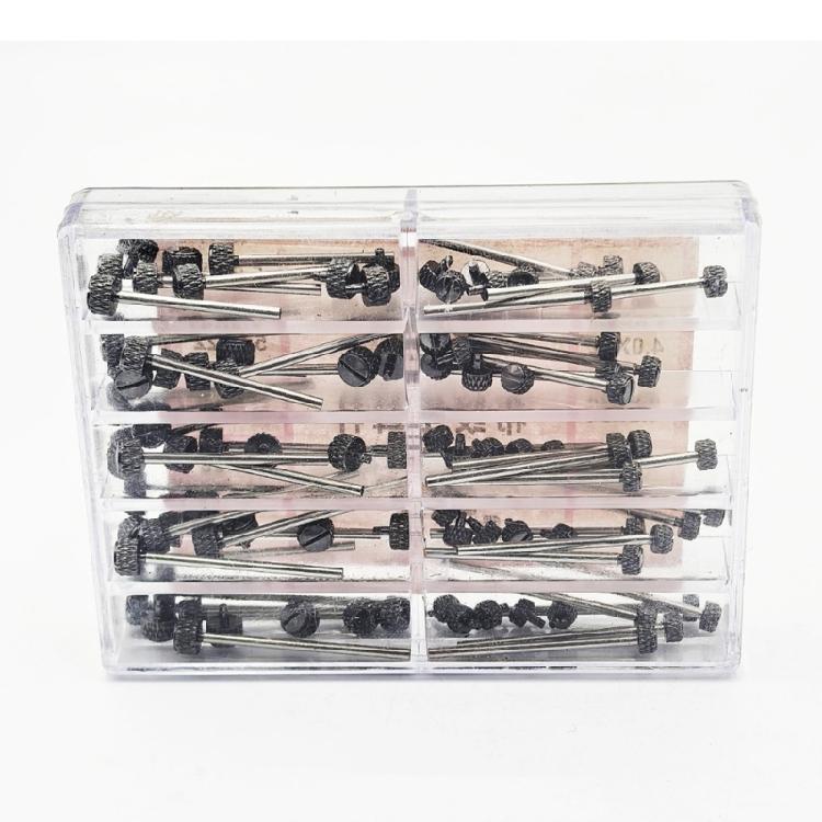 50 Stück Robuste Stahlfederstangen-Set 4,0 mm 5,0 mm Strukturierte Oberflächen für Schmuckreparatur