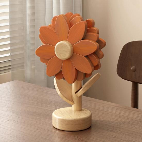Wooden Sunflower Coaster Heat-Resistant Hot Dish Pot Bowl Teapot Pan Trivet Decorative Kitchen Coffee Dining Table Drink Cup Coaster