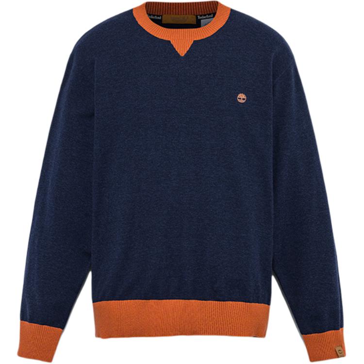 Timberland Japan Line Series Loose Fit Pullover Long Sleeve Knit Sweater Unisex sweater Blue A6J33A2W XS
