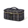 Francfranc Tweed Vanity Pouch Black S Makeup Box Cosmetic