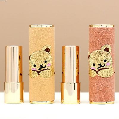 מיכל שפתון דוב קטן בקבוקים למילוי נייד מחזיק החלפה לצינור שפתון 3.5 מ"ל כלי איפור יומי