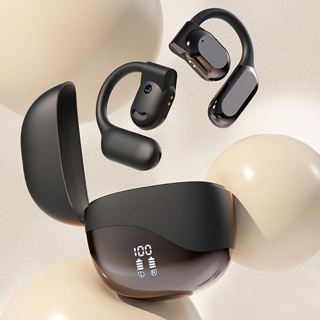 Bluetooth Earbuds Earbuds Open Air Bone Conduction 7-8H Playtime Noise Cancelling Power Digital Display for Listening To Music