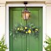 Artificial Lemon Berry Wreaths Rattan Wreaths Garlands Flower Swag Spring Fruit Wreath Natural Materials Wall Xmas Ornaments