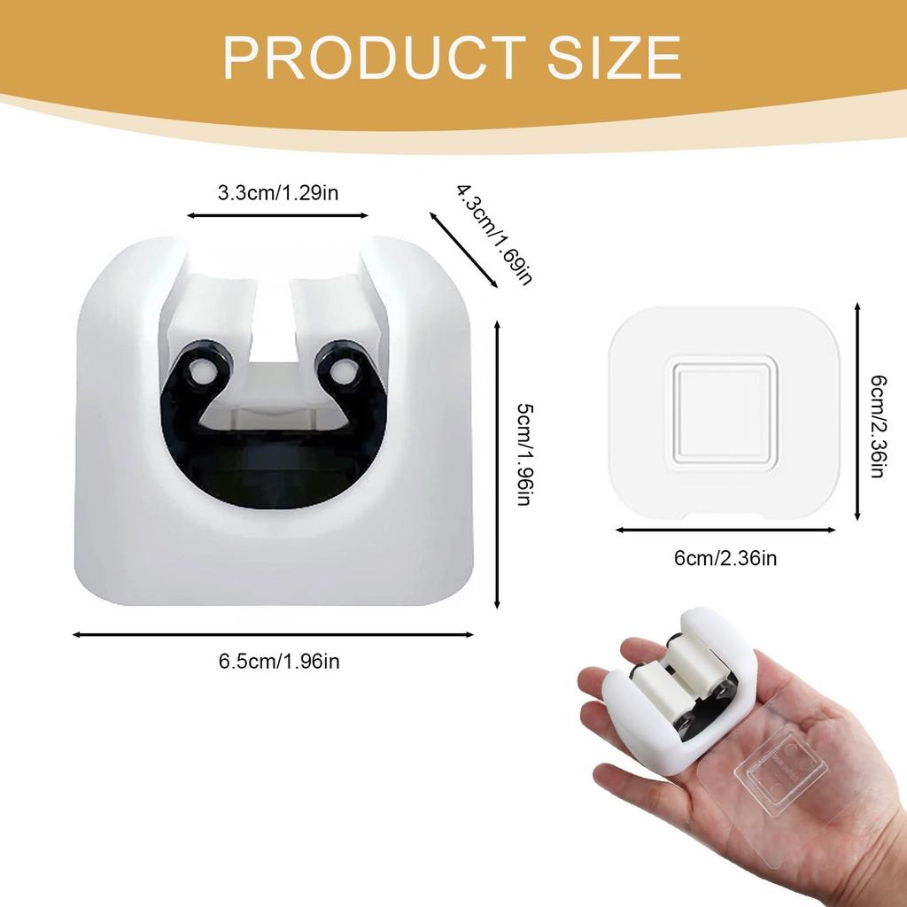 1/2/4pcs Wall Mounted Mop Clip Holder Bathroom No-Punching Mop Brush Broom Holder Rack Kitchen Organizer Holder Hook Accessories