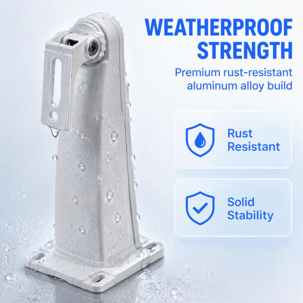 Rust Resistant Surveillance Camera Holder Sturdy Pole Mount Flexible Mounting Wall Mount Home