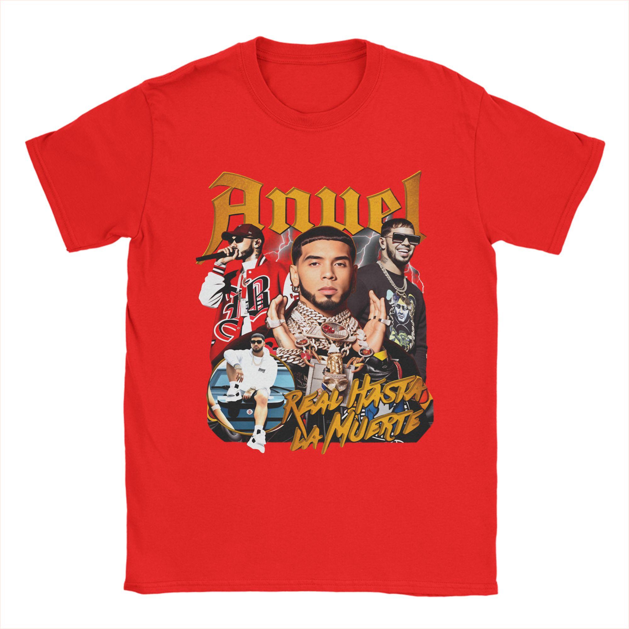Men Women Graphic Printing Real Hasta la Muerte 2 Anuel AA Album T Shirt Tee Cotton T-shirts Clothing S