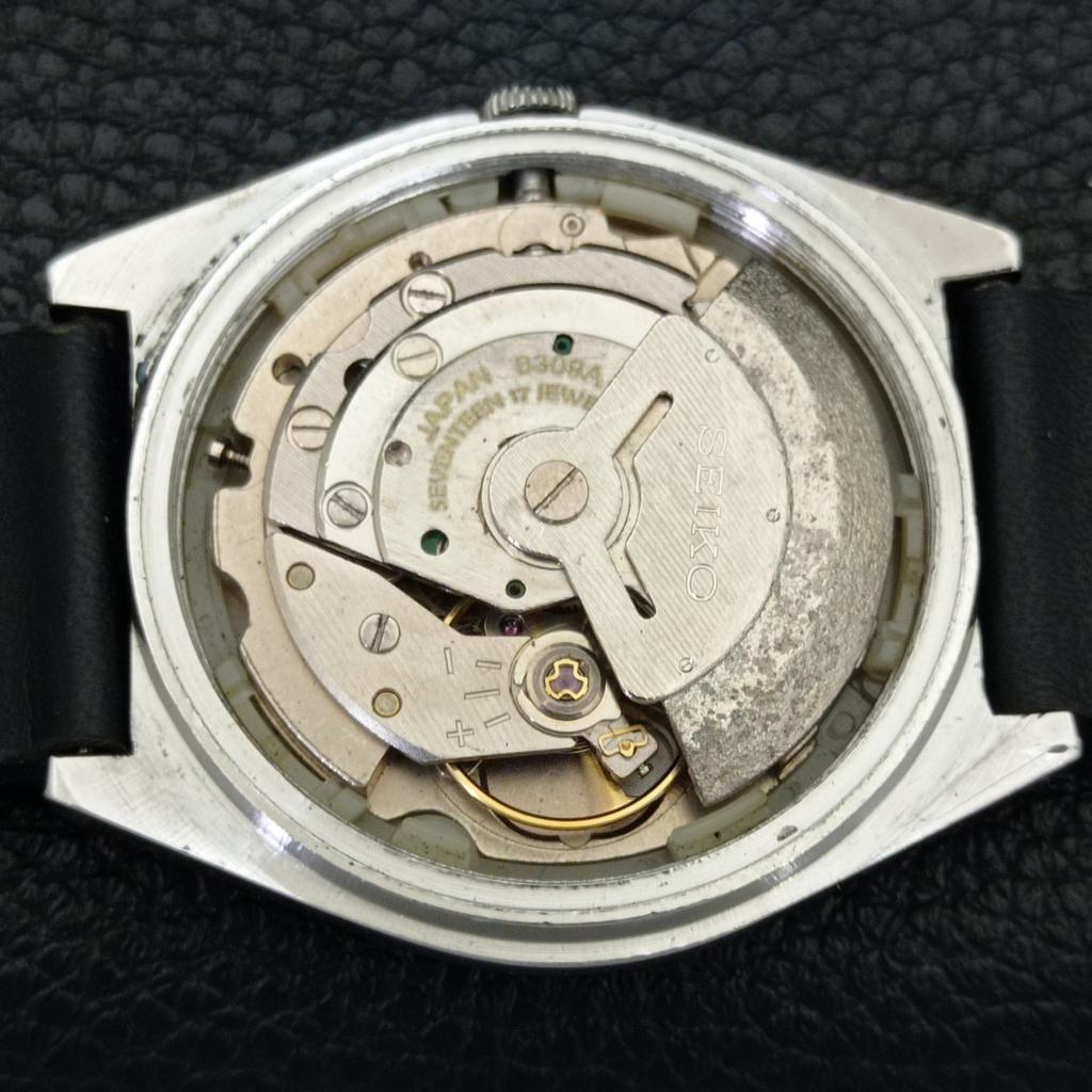 Seiko 5 AUTOMATIC 6309A JAPAN MENS VINTAGE GOLDEN COLOR DIAL WATCH A701458-5 R206b-a701458