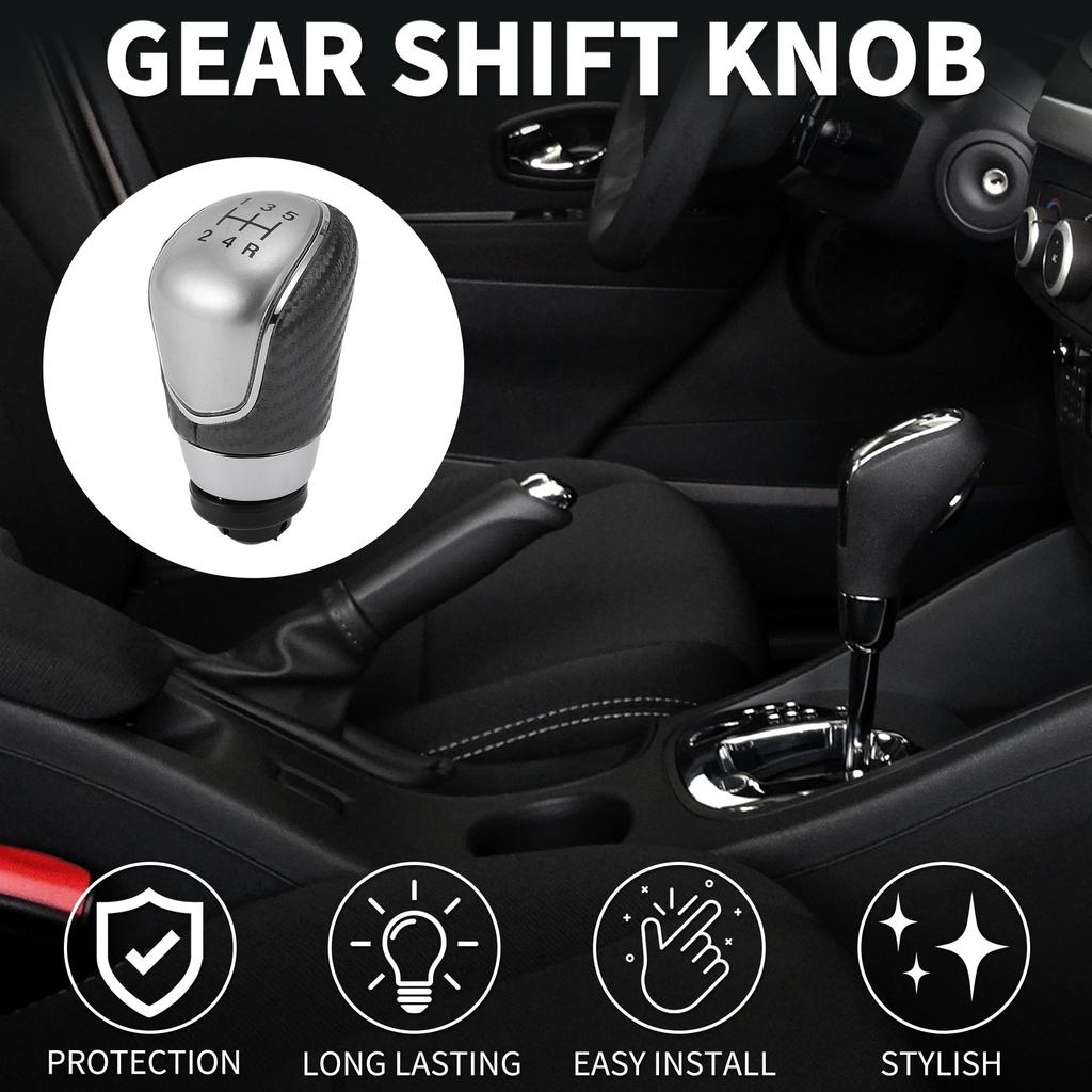 TUCKBOLD Manual Gear Shift Knob for Ford Plastic Faux Leather 5-Speed B-Max 2012-2020 (1pc) -
