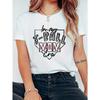 Europäische Größe Damen Lustiges "In My T-Ball Mom Era" T-Shirt - Leo-Muster Mama Grafik-T-Shirt mit T-Ball-Design, Lässiges Kurzarm-Oberteil mit Rundhalsausschnitt