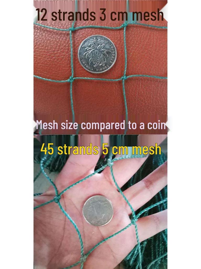 Polyethylene Fishing Net Mesh Sheet for Enclosures, Cages, and Aquaculture Ponds