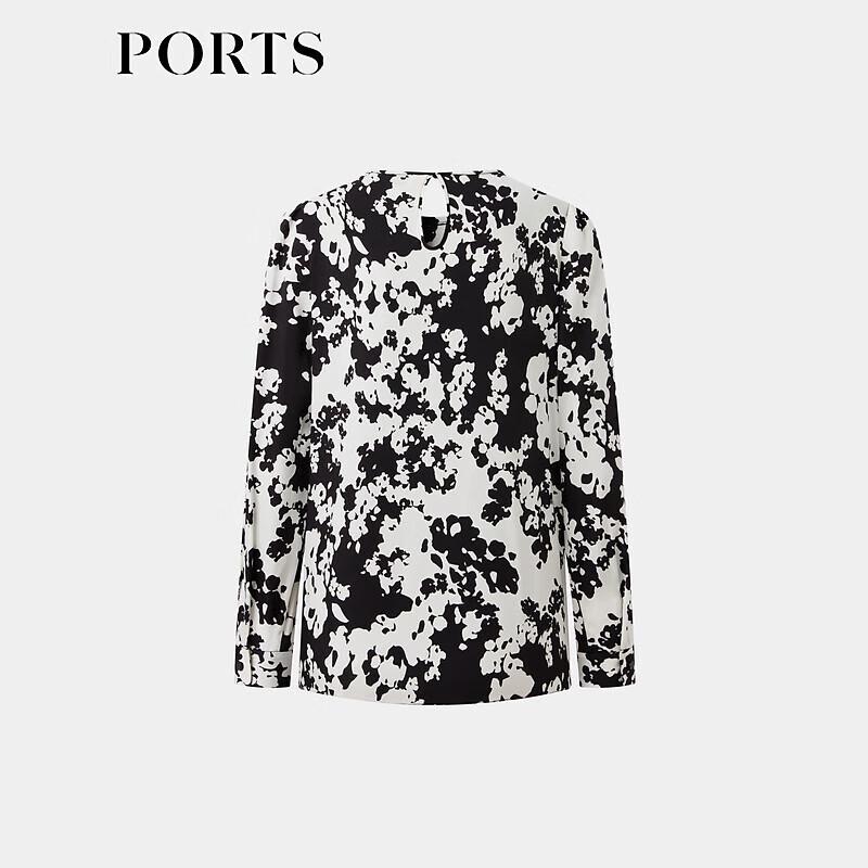 Ports LT8B055TPT084 Women's Floral Print Silk Blend Shirt