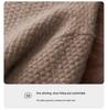 2025 Autumn/Winter Men's Solid Color Cashmere Polo Neck Knitwear, Soft & Fluffy Long Sleeve