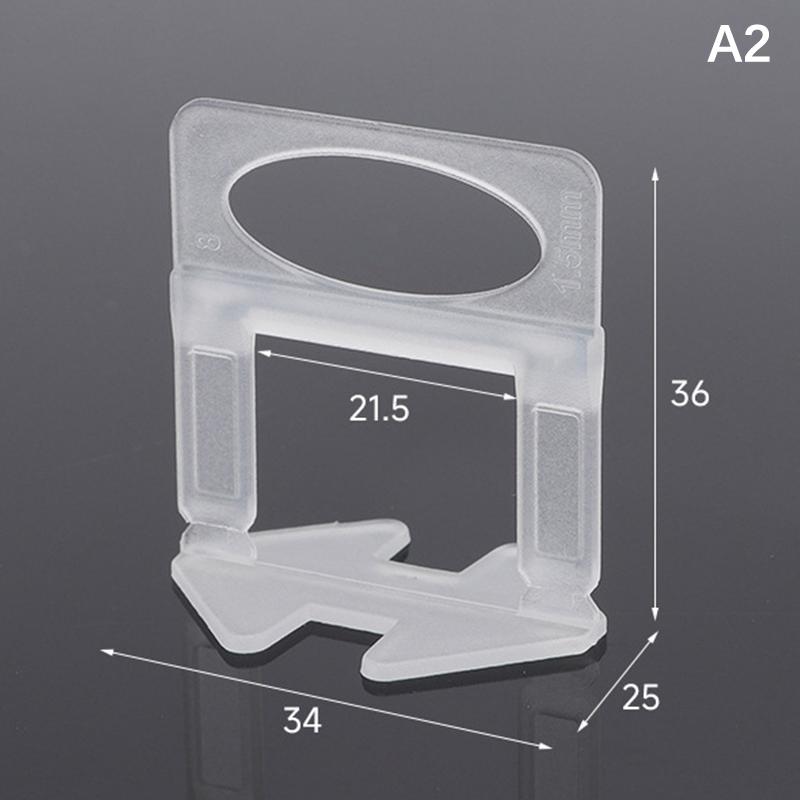 100 stuks Keramische Tegel Egalisatie Systeem Clips Afstandhouders Legclips Voor Tegel Leggen Vloer Muur Bouw Gereedschap 1/1.5/2/2.5/3mm