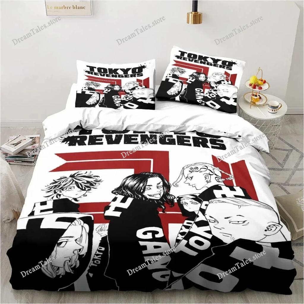 Anime Tokyo Revengers Ryuguuji Ken Sano Manjiro Duvet Cover Cartoon Bedding Sets Bed Set Quilt Comforter Covers Luxury Gift741
