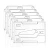 1PC Double Credit Card Clear Plastic ID Badge Card Holder for Bank Cards Protector Transparent Cardholder Card Cover