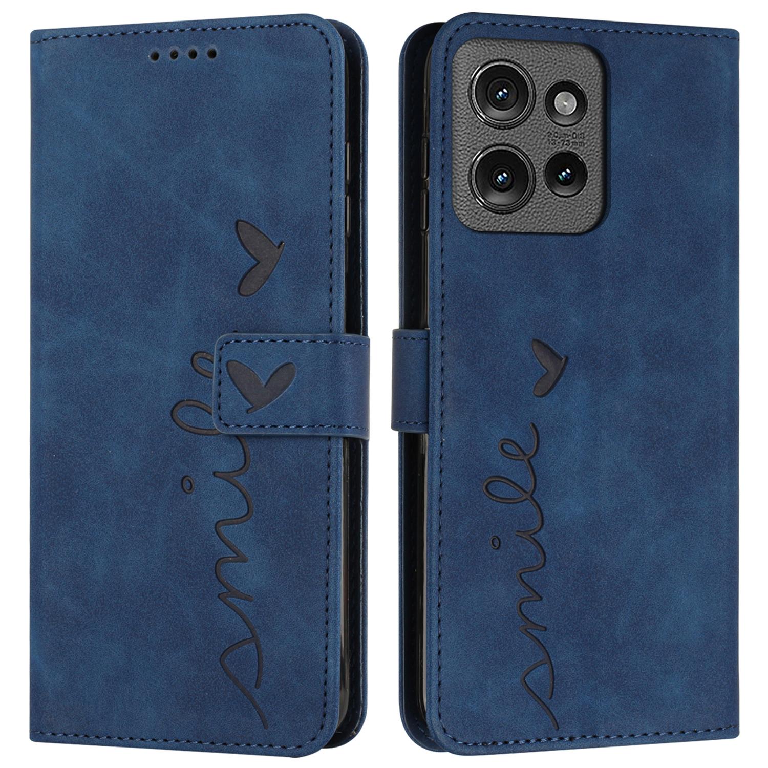 

For Motorola Edge 50 5G Case Viewing Stand PU Leather Phone Cover Imprinted Pattern A