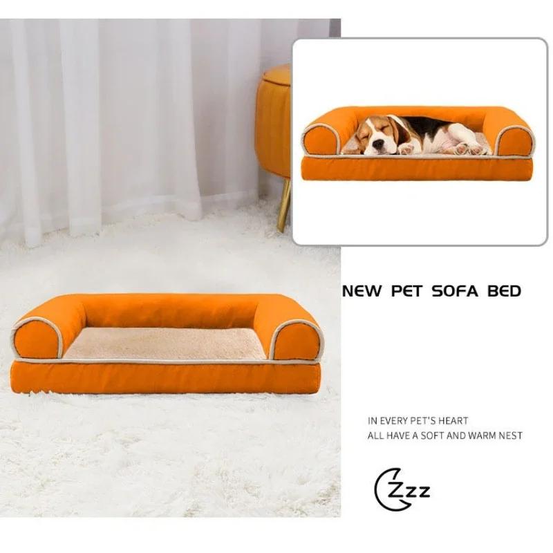 Cat Dog Bed Sofa Warm Cat Nest Pet Bed for Small Medium Dogs Cats Comfortable Plush  Non-slip Puppy Pet Supplies Sofa Bed