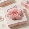 New Sakura Series Healing Plush Doll Keychain Cute Cherry Blossom Keyring Key Backpack Pendant Bag Charm Accessories Gifts