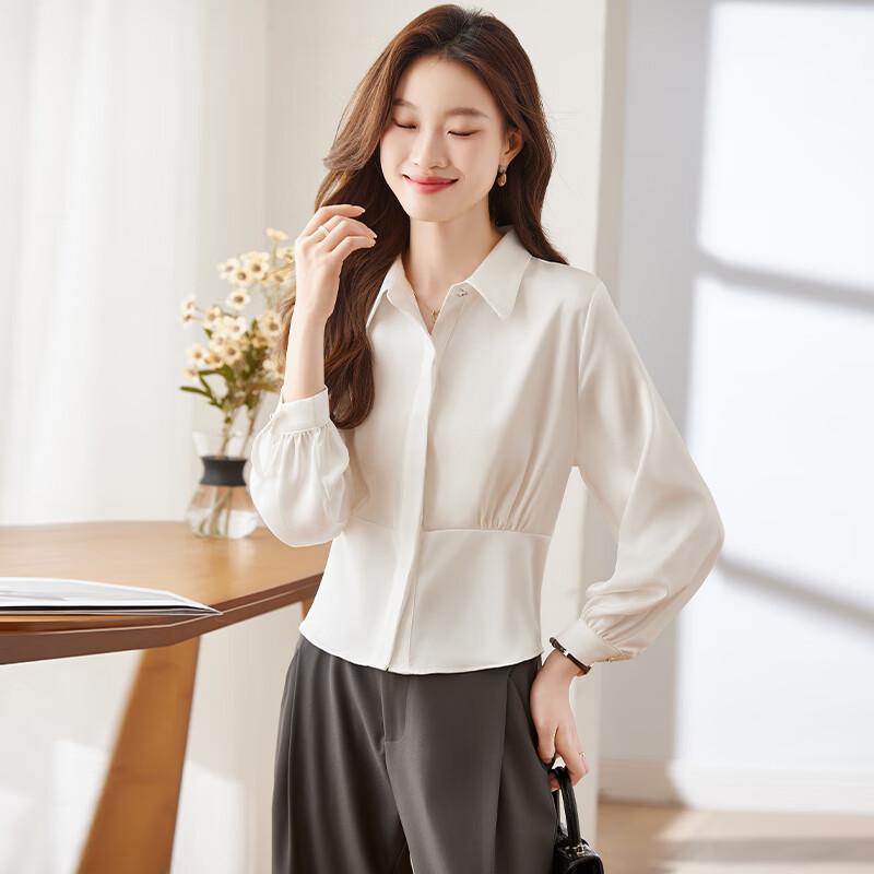 Women's Long-Sleeve Chiffon Blouse