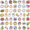 100 Pcs Mini Cute Mokmok Cartoon Anime Sticker For Fridge Luggage Laptop Skateboard Bicycle Pvc Waterproof Bottle Decal Stickers