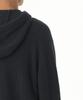 MUSINSA STANDARD Ribbed Knit Hooded Zip-Up [Iron Grey]