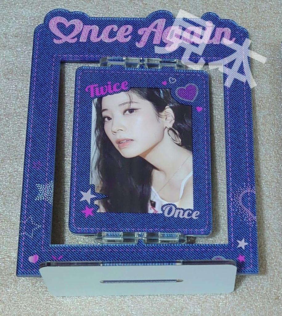 [USED] TWICE Once Again Acrylic Photo Card Stand