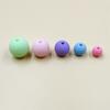 Home Party Supplies 150-15Pcs Round Acrylic Loose Beads Jewelry Accessories Fashion 8-16mm Solid Color DIY Materials Bracelet Necklace Making