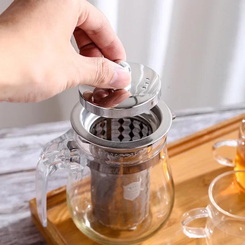 New Reusable Stainless Steel Tea Strainer Mesh Infuser Basket Loose Tea Leaf Infusers Herb Filter for Mug Teapot Teaware S/M/L