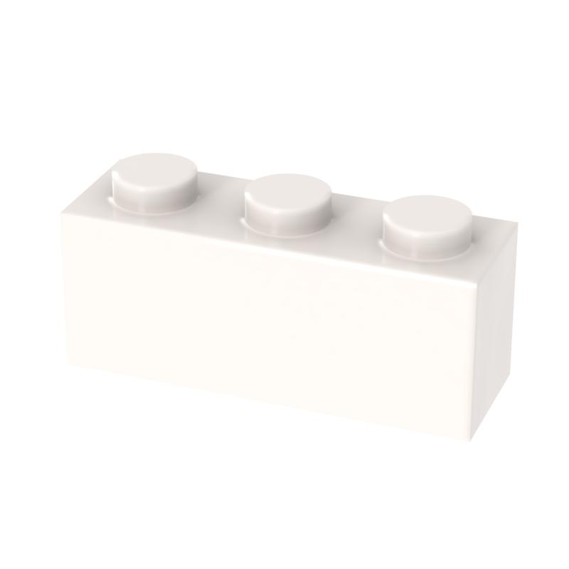 

[FunBrick] 20/50/100 ШТ 1x3 Точки 50 ШТ Конструктори DIY 1*3 Точки Цеглинки Навчальні Креативні Розмір Сумісний З 362 20PCS білий