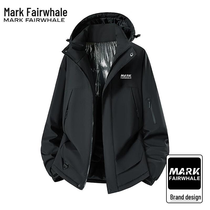 Mark Fairwhale Men's Winter Hooded Padded Jacket