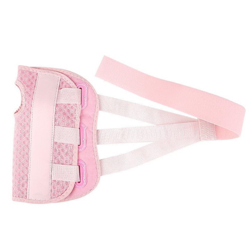 Adjustable Pressure Wrist Fixed Strap Hand Sprain Wristband  Sports Protective Gear Left розовый