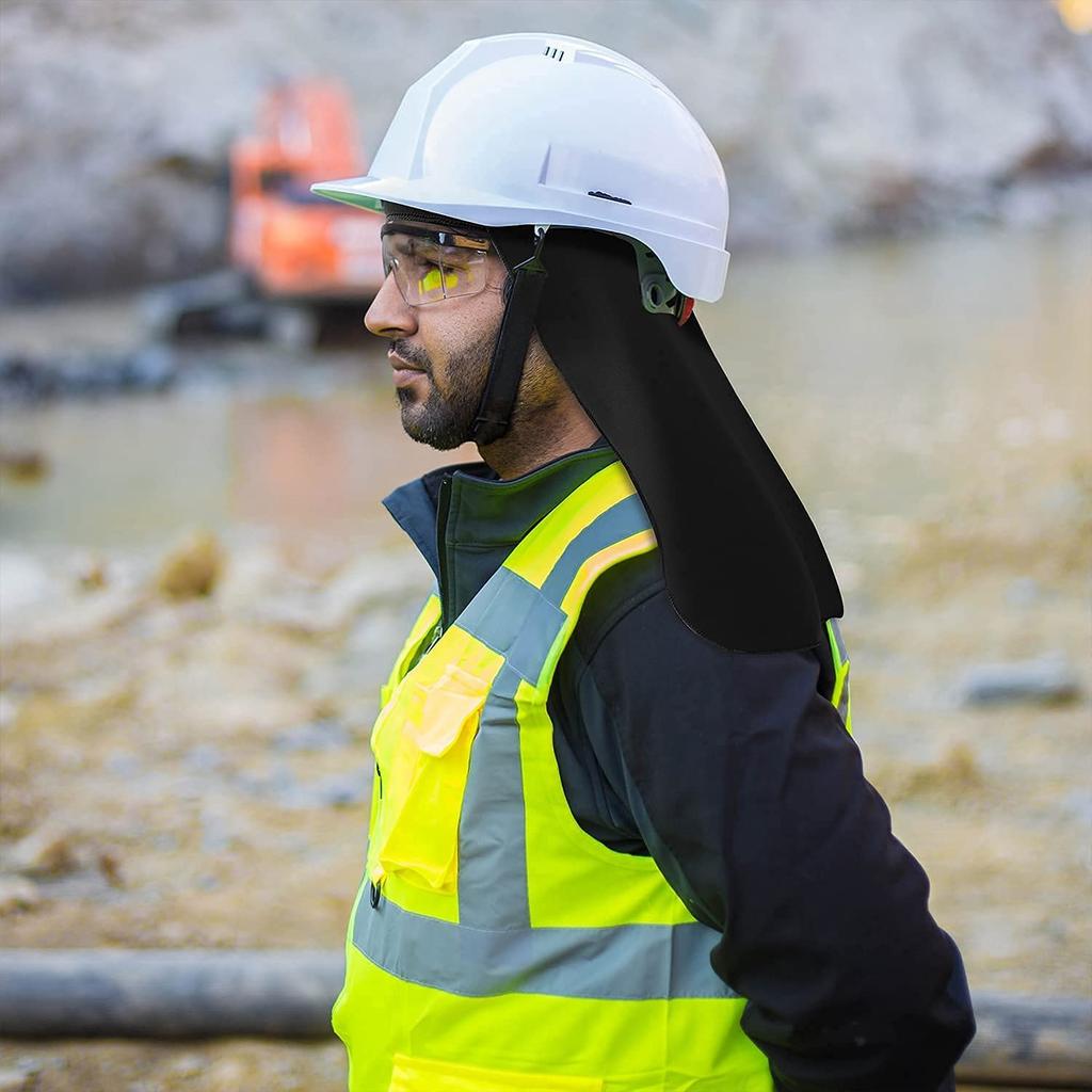 Vrttlkkfe 3-Piece Hard Hat Liner with Neck Flap Cooling Skull Cap Liner Liner with